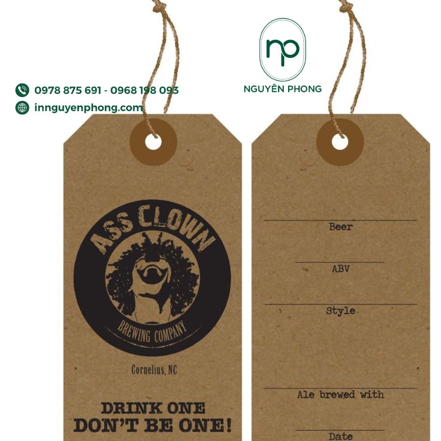 Mẫu tem decal giấy